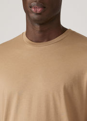 Men's Riviera Midweight T-shirt in Dark Beige