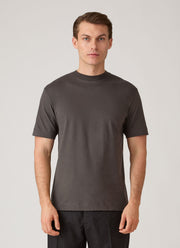Men's Brushed Cotton T-shirt in Anthracite