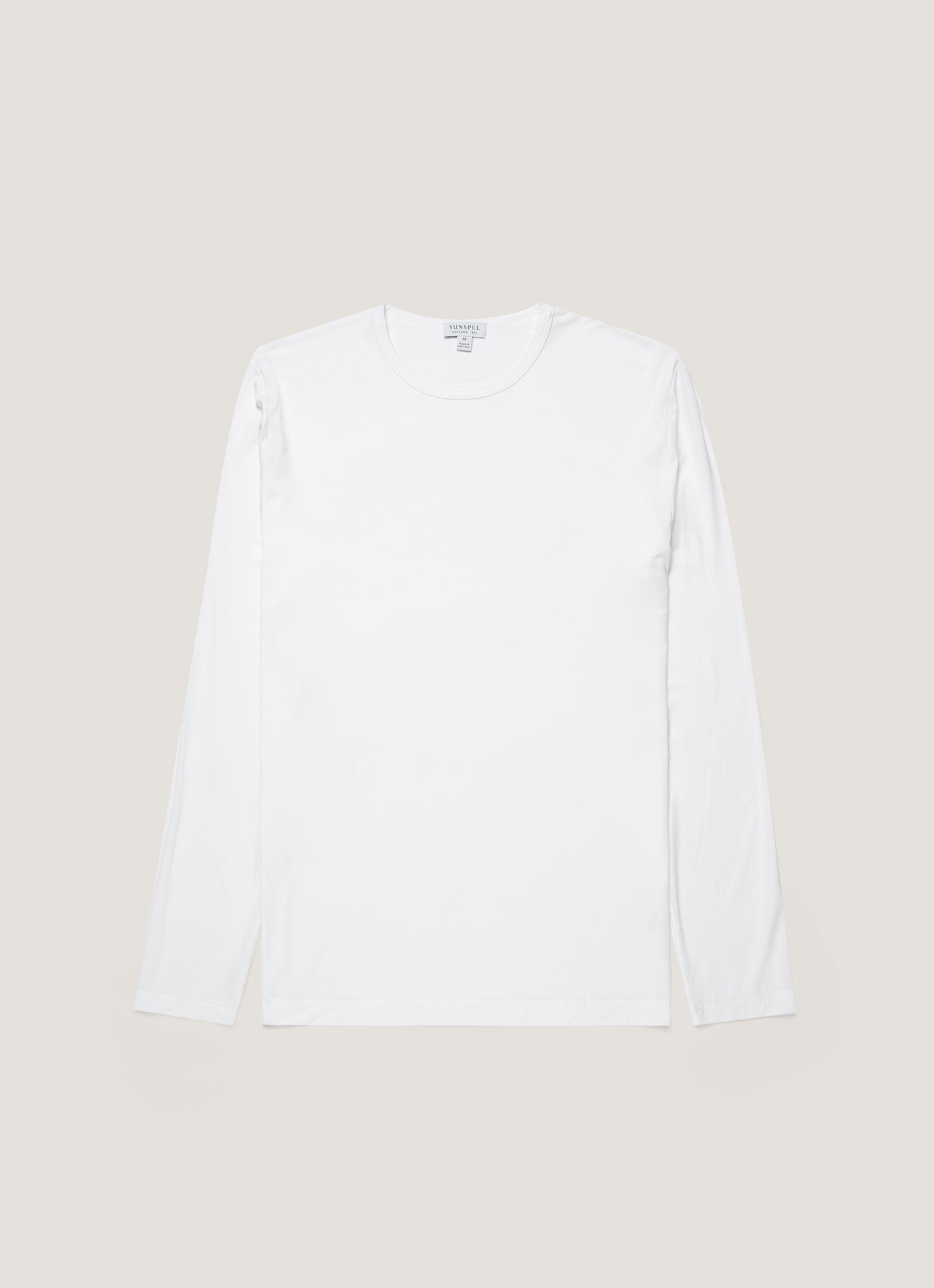 Men's Long Sleeve Tencel™ T-shirt in White