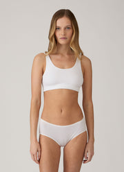 Women's Tencel™ Scoop Bralette in White