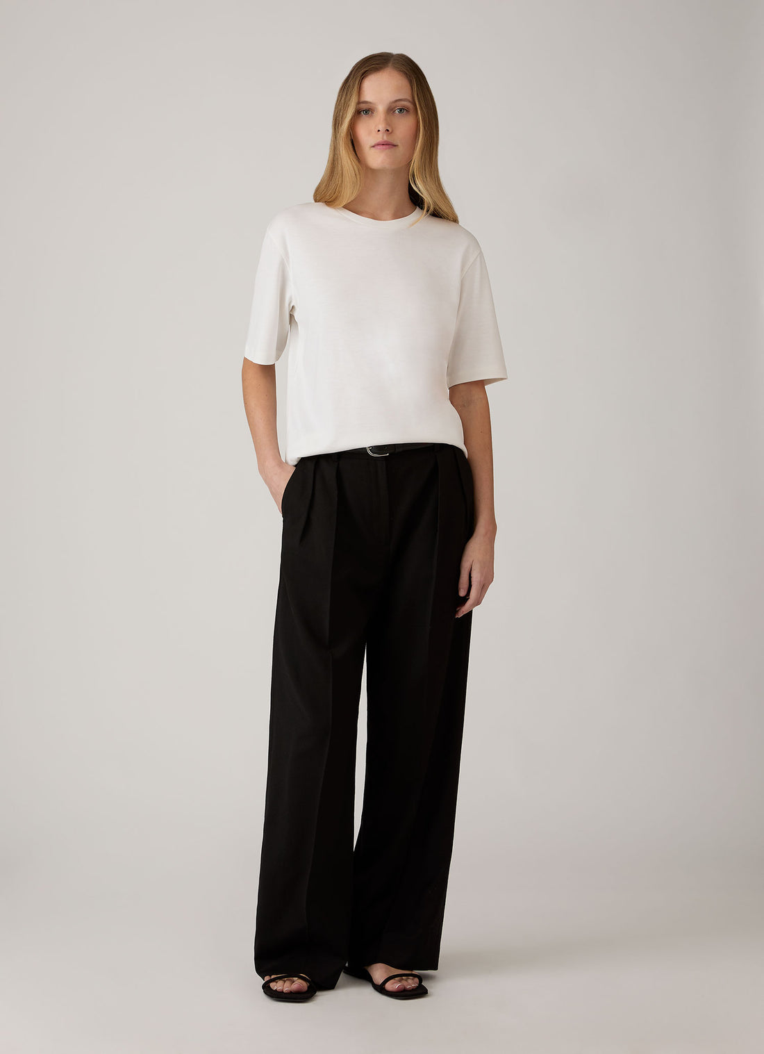 Women's Silk Cotton T-shirt in White